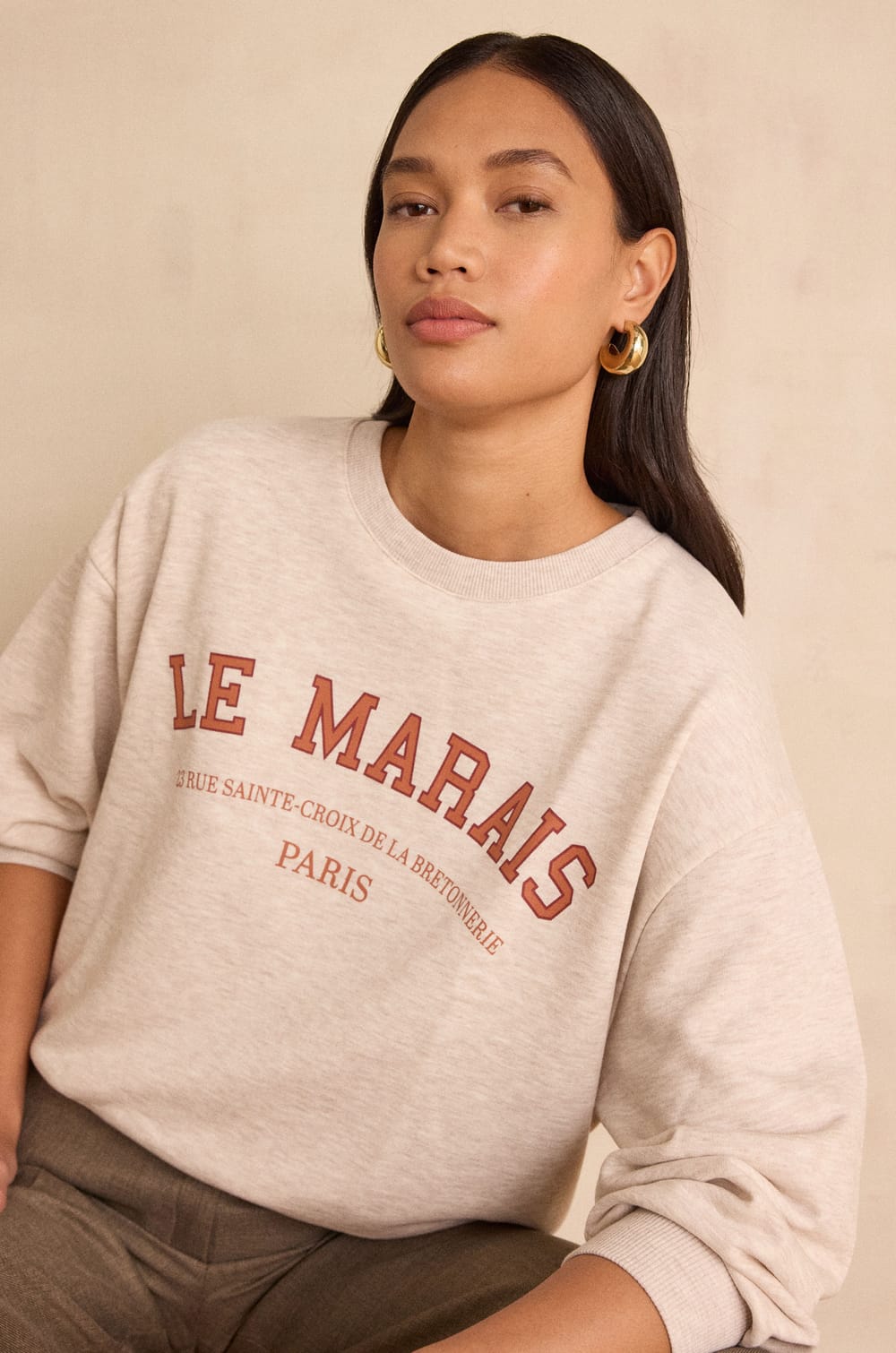 Sweat en coton LE MARAIS;${refinementColor}
