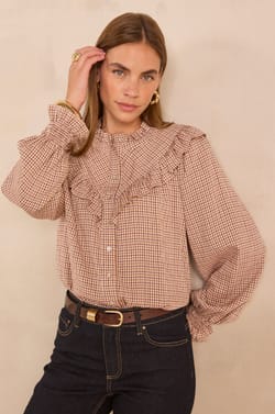 MYOSOTIS long-sleeve blouse;${refinementColor}
