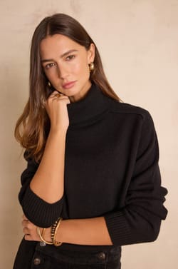 CELESTIN turtleneck jumper 100% wool;${refinementColor}