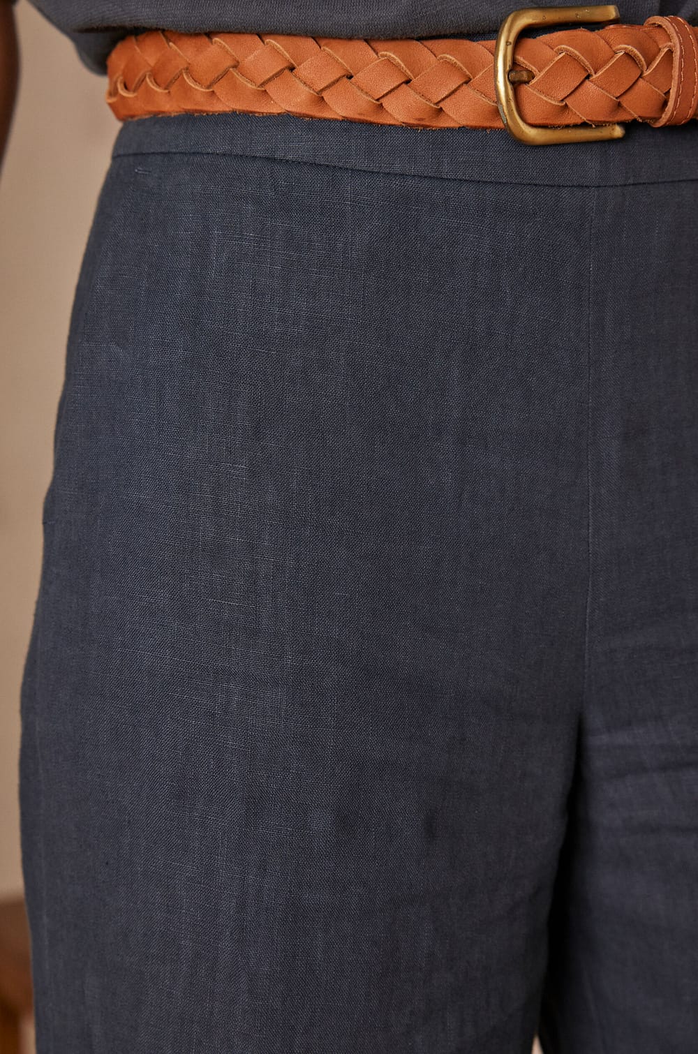 Pantalon PIO en lin;${refinementColor}