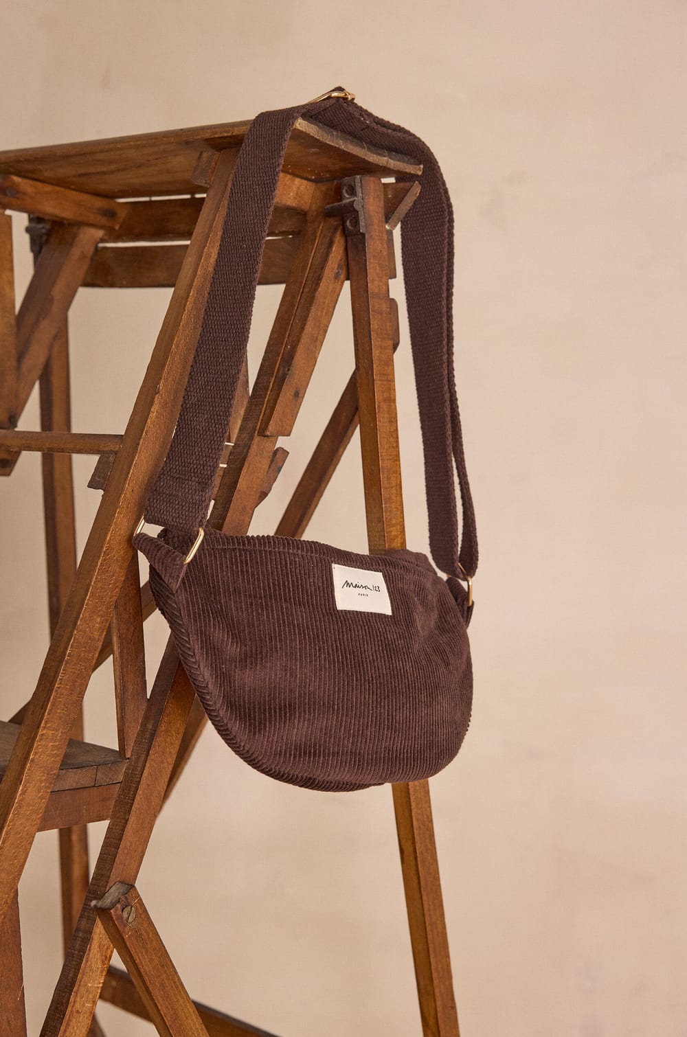 Sac banane GELINA en velours de coton;${refinementColor}