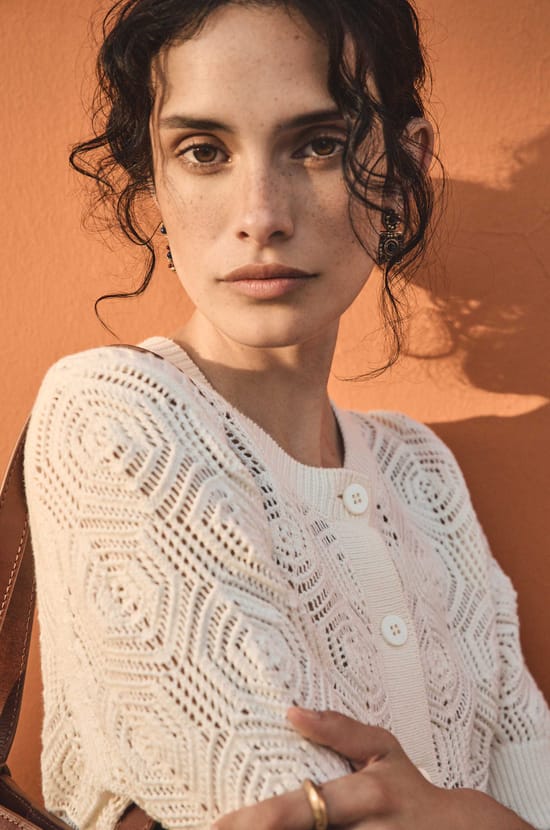 Short sleeve cotton vest PLUME;${refinementColor}