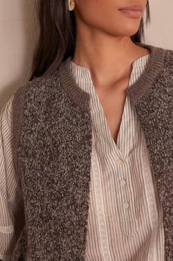 Gilet CLARENCE en laine;${refinementColor}