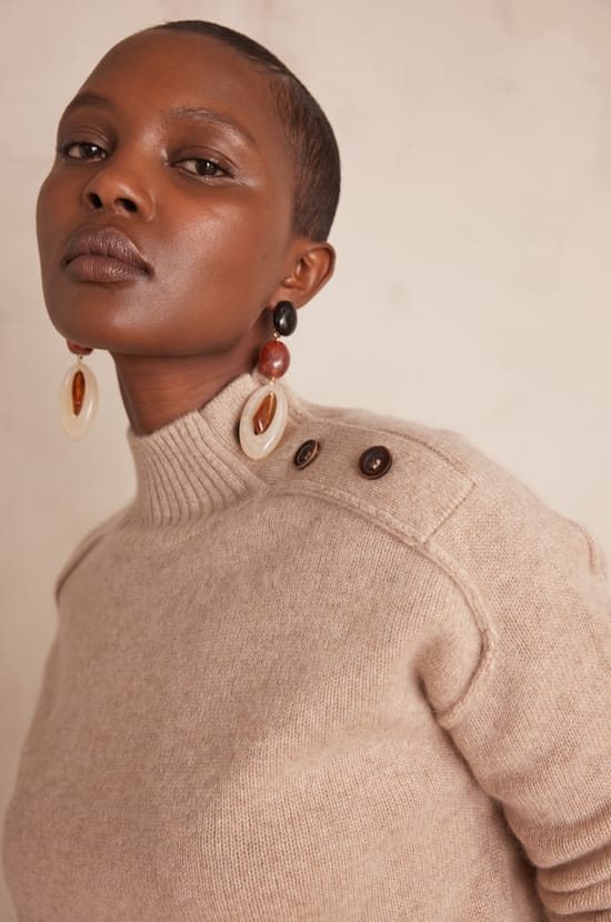 BRADLEY turtleneck jumper in 100% cashmere - 4 ply;${refinementColor}
