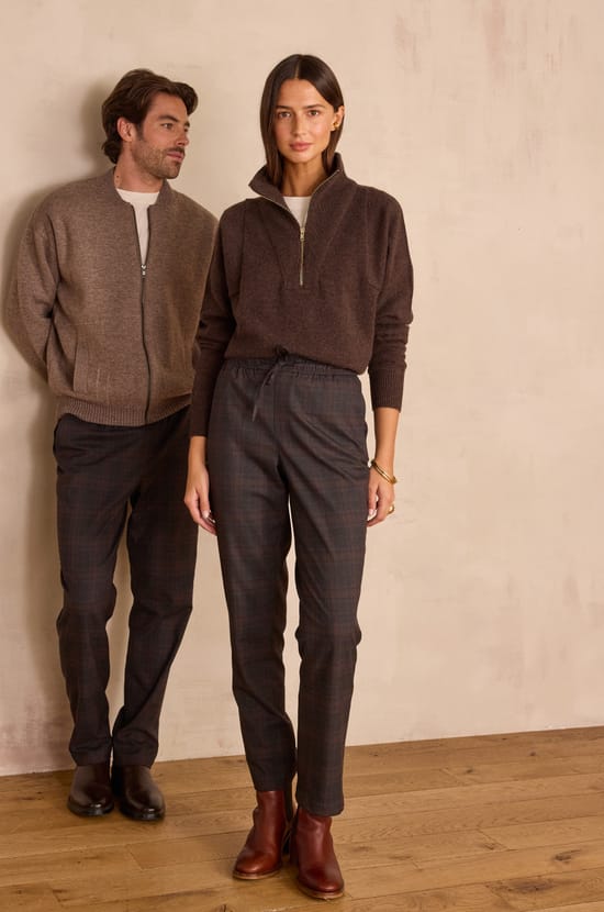 Unisex turtleneck jumper REVEUR in 100% wool;${refinementColor}