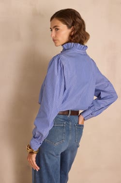 SALIA Blouse 100% cotton;${refinementColor}