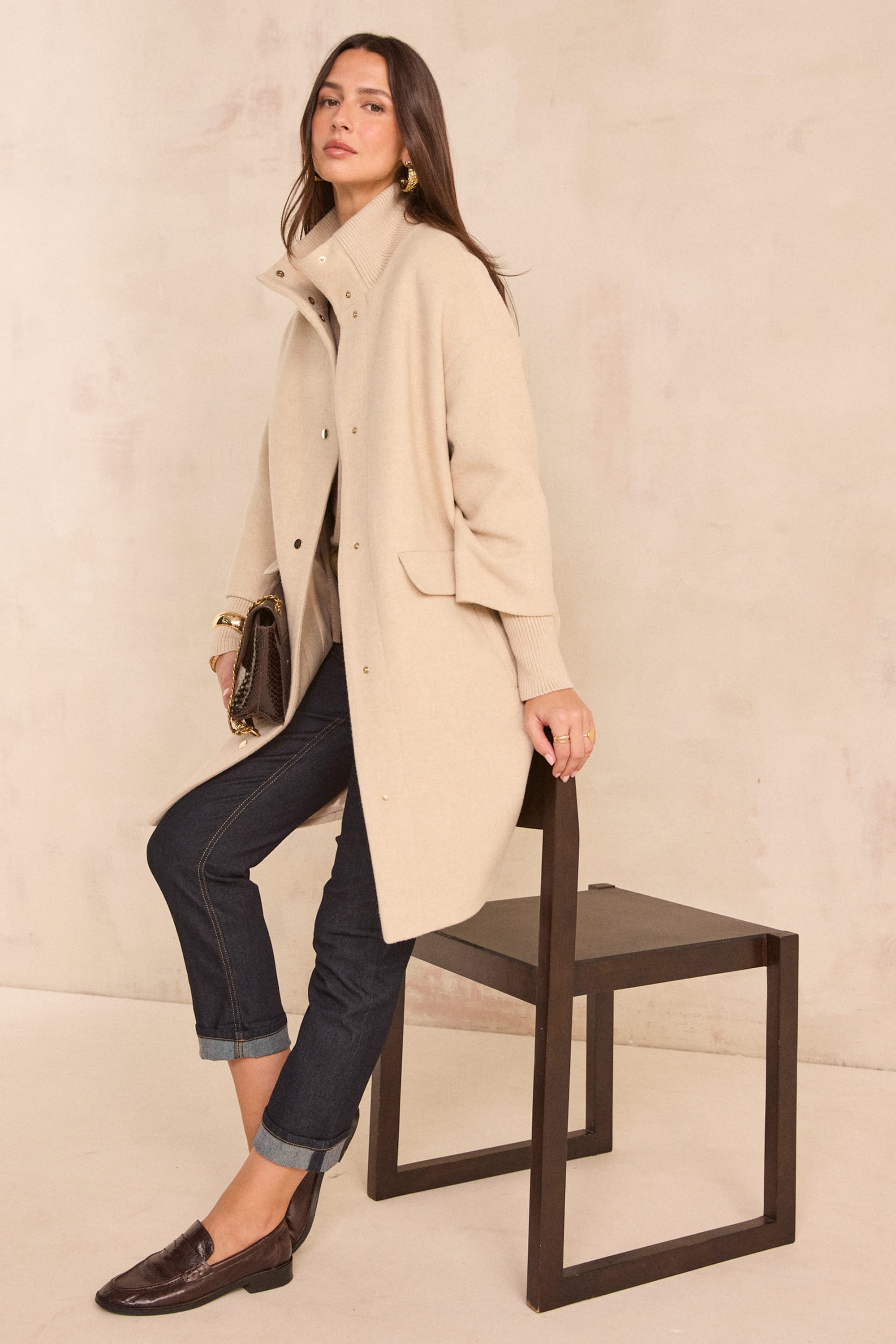 Woman coats: wool coats, officer coat, padded jackets - Maison 123