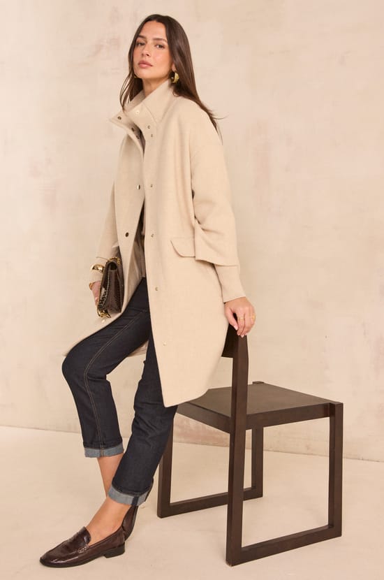 MAGDA mid-length coat;${refinementColor}