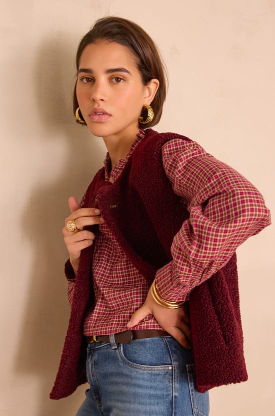 Strickjacke ohne Ärmel SHARON;${refinementColor}