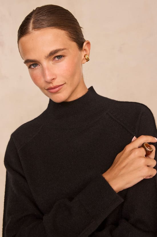 Achille 2-ply cashmere long-sleeve sweater;${refinementColor}