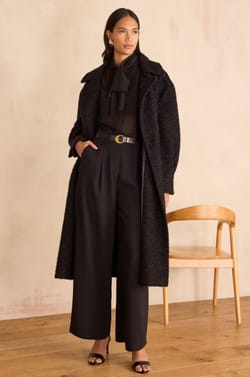 Long belted coat DJOVANNI;${refinementColor}