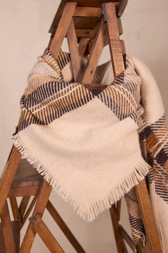 &Eacute;charpe &eacute;crue en laine m&eacute;lang&eacute;e RAPHAEL;${refinementColor}