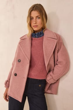 Manteau caban en laine DEAN;${refinementColor}