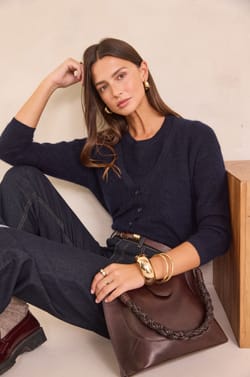 Mohair and wool cardigan PAOLO;${refinementColor}