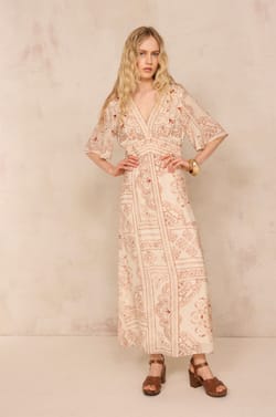 BRANA printed fluid dress;${refinementColor}