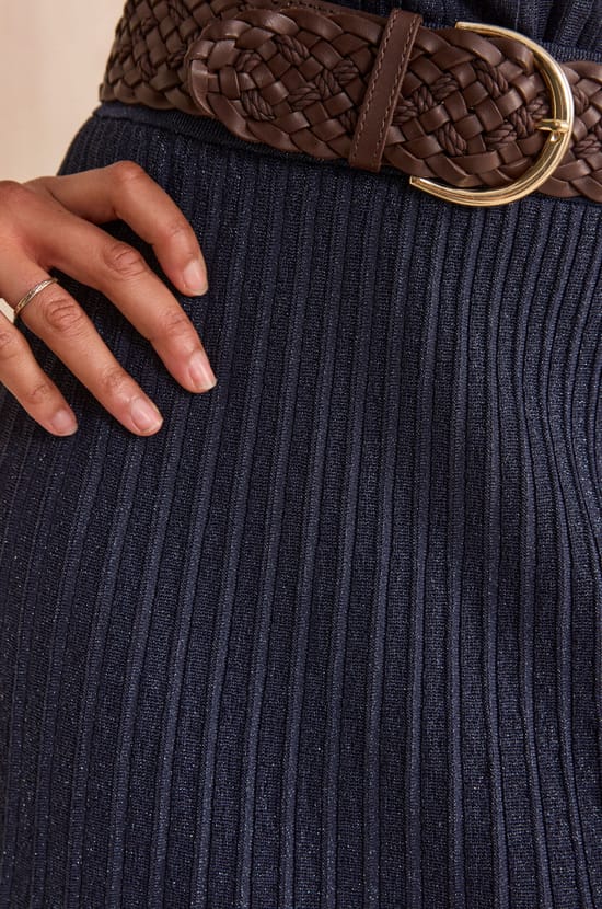 Pleated mesh skirt OLYMPE;${refinementColor}