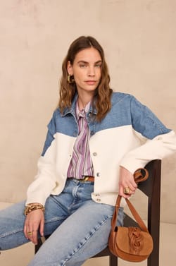 Chemisier &agrave; rayures MARILOU 100% coton;${refinementColor}