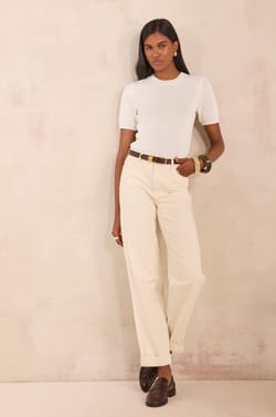 Loose cotton mix Jean AGATHE;${refinementColor}