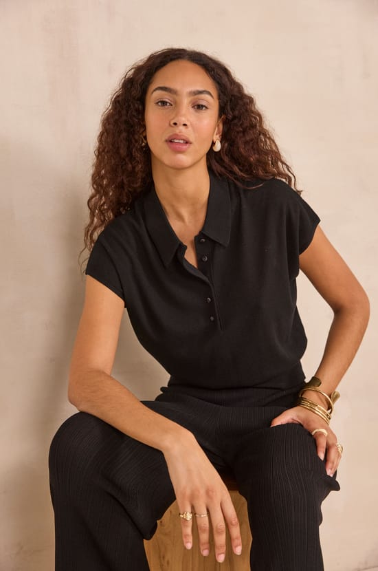 PAIGE short sleeve top;${refinementColor}