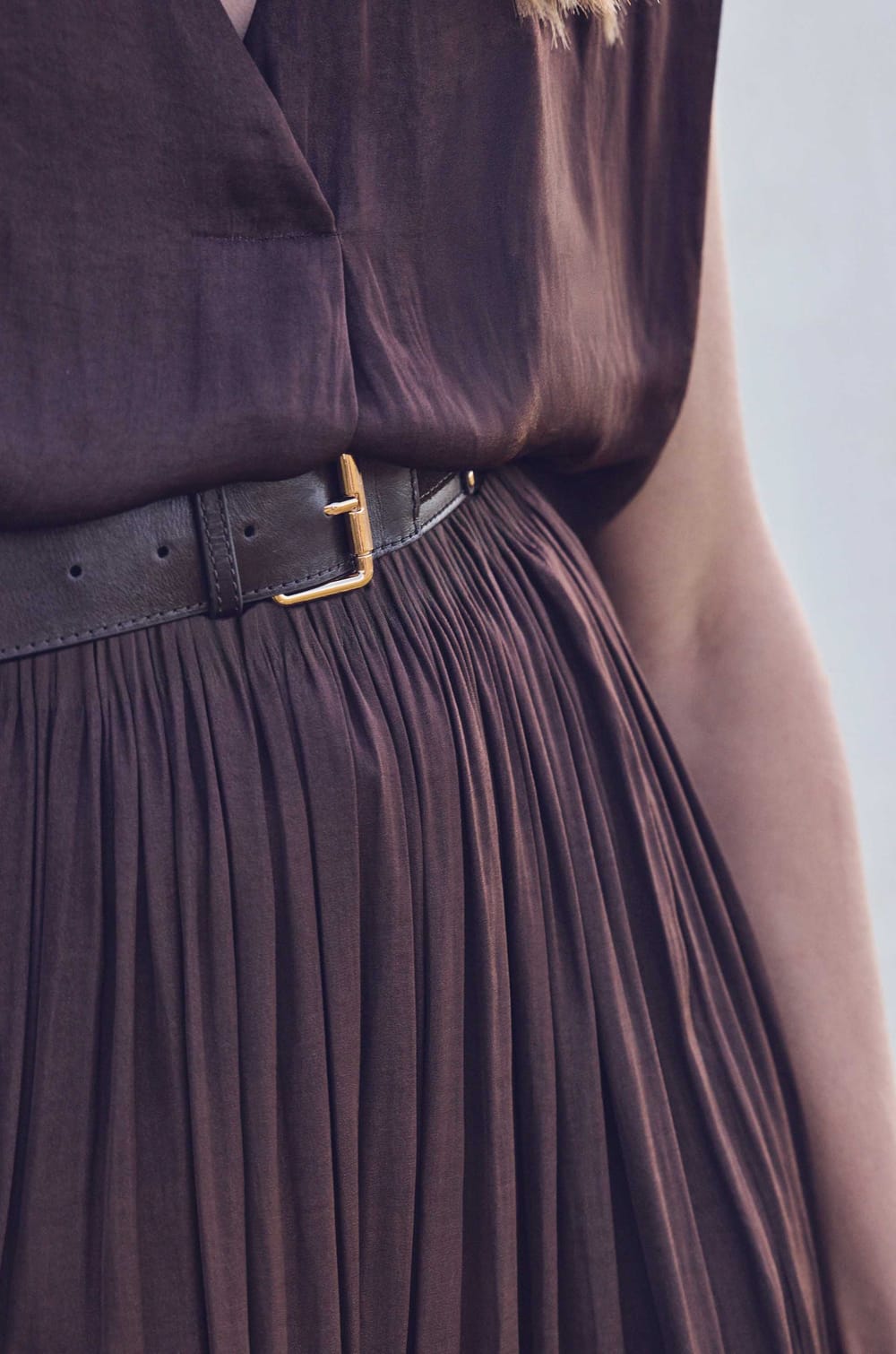 LEONARD leather Belt;${refinementColor}