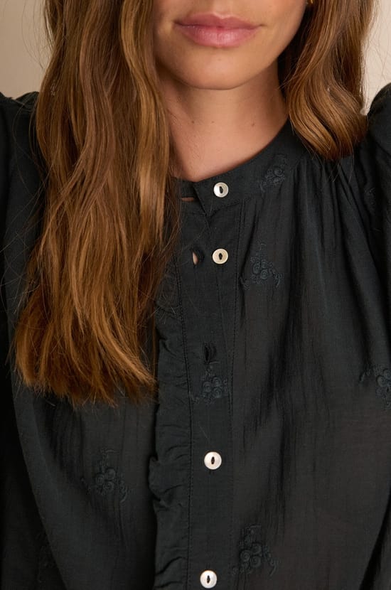 Blouse SANDRA en coton brod&eacute;e;${refinementColor}