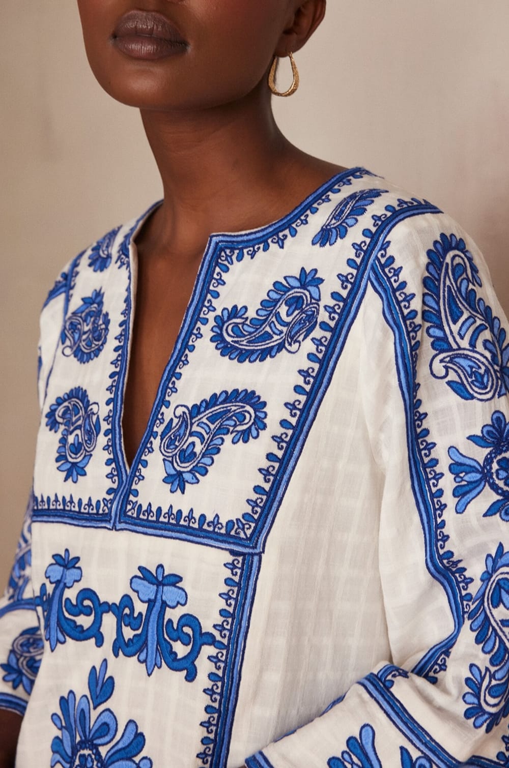 Robe MARGUERITE en coton;${refinementColor}