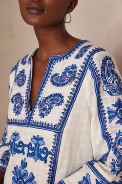 Robe MARGUERITE en coton;${refinementColor}