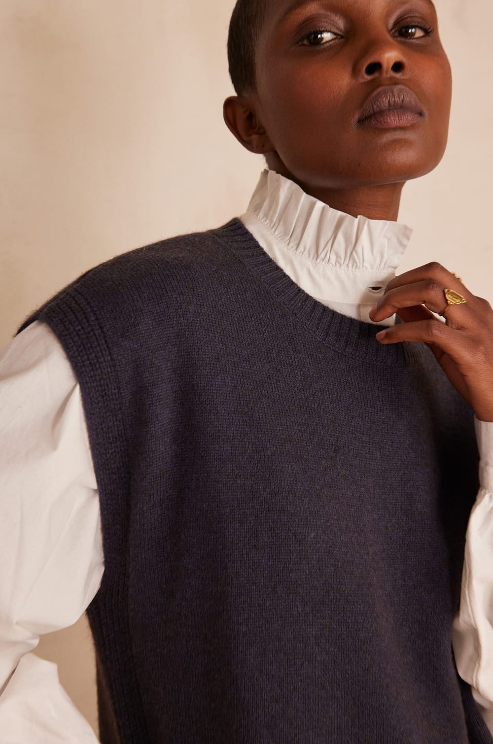 Sleeveless wool Jumper Dress RAPHAELLE;${refinementColor}