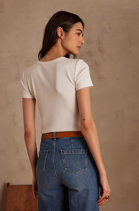 T-shirt ADAM en coton;${refinementColor}