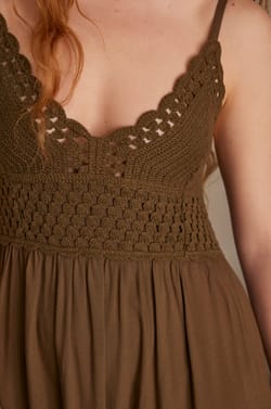 MAELINE crochet dress;${refinementColor}