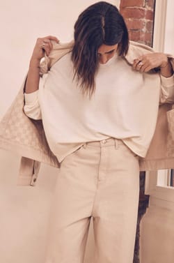 Jean ultra oversize en coton Audrey Lombard x Maison 123 TOM;${refinementColor}