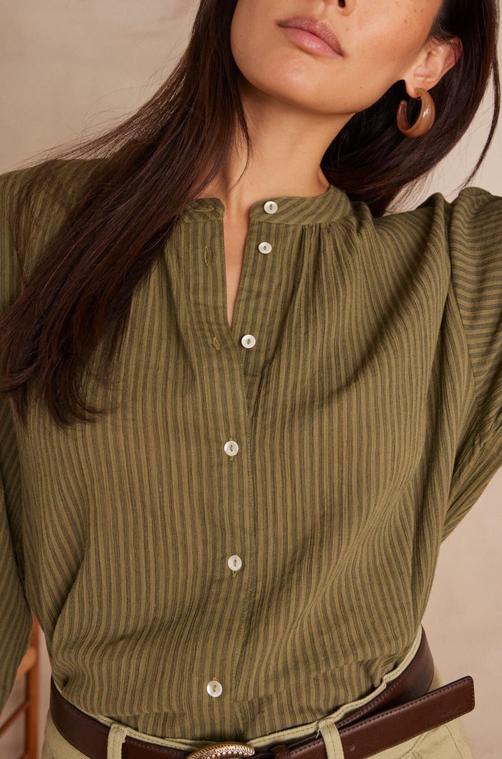 Blouse SIGRID en coton;${refinementColor}