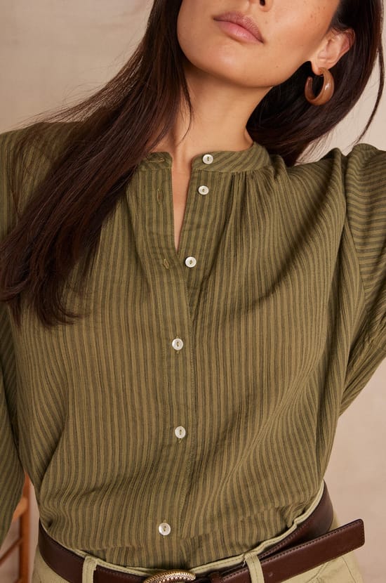 Blouse SIGRID en coton;${refinementColor}