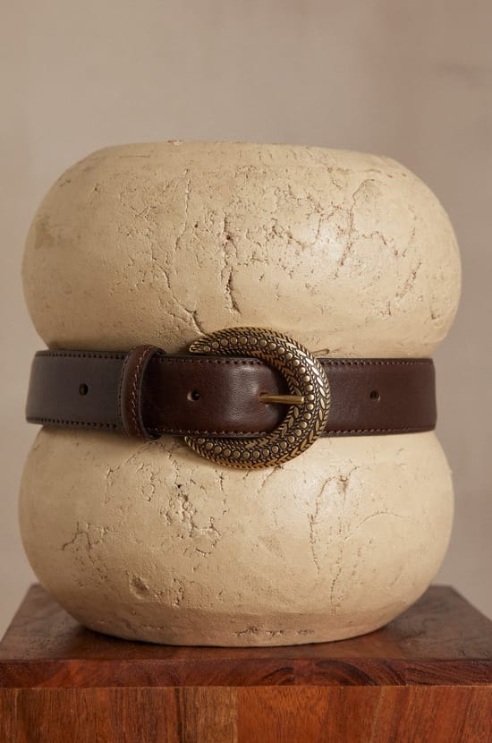 NINA leather belt;${refinementColor}