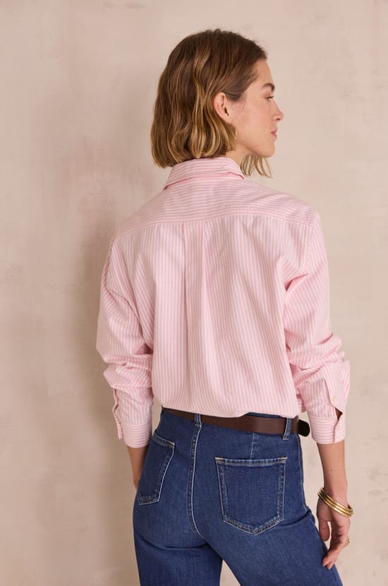 Chemise ray&eacute;e en 100% coton THOMAS;${refinementColor}