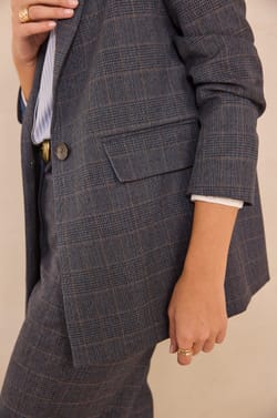 Prince of Wales patterned blazer NELIA;${refinementColor}