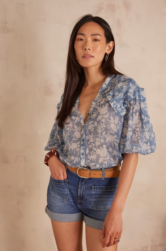 PIO Cotton Blouse;${refinementColor}