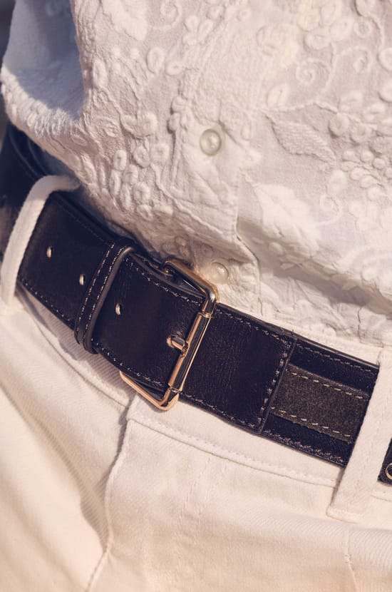 LEONARD leather belt;${refinementColor}