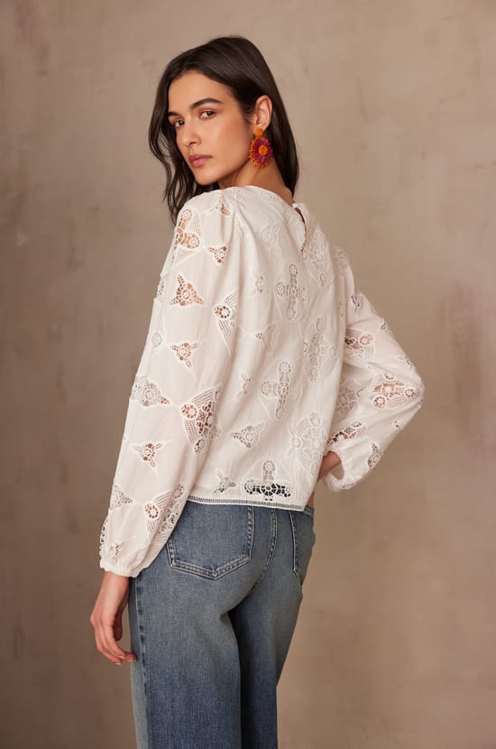 Blouse PALMA en coton;${refinementColor}
