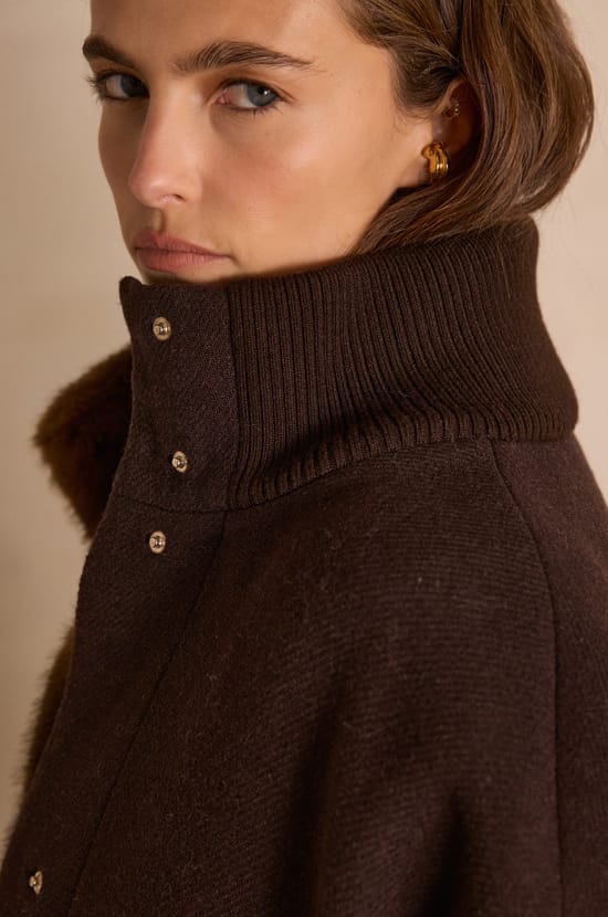 MAGDA mid-length wool coat;${refinementColor}