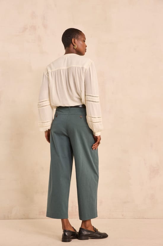 Pantalon coton m&eacute;lang&eacute; lana p balloon;${refinementColor}