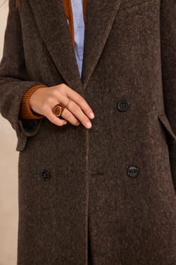 Long sleeve dense knit coat DJOVANNI;${refinementColor}