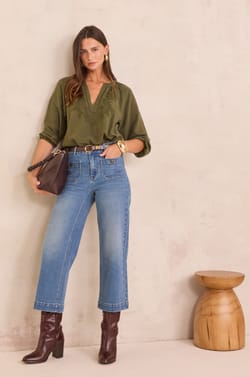 MAE cropped jeans;${refinementColor}