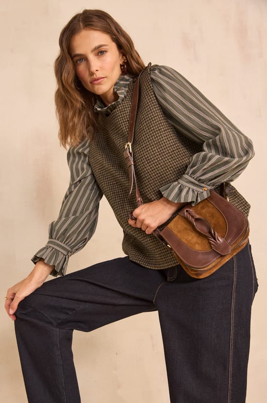 MARIA striped blouse;${refinementColor}