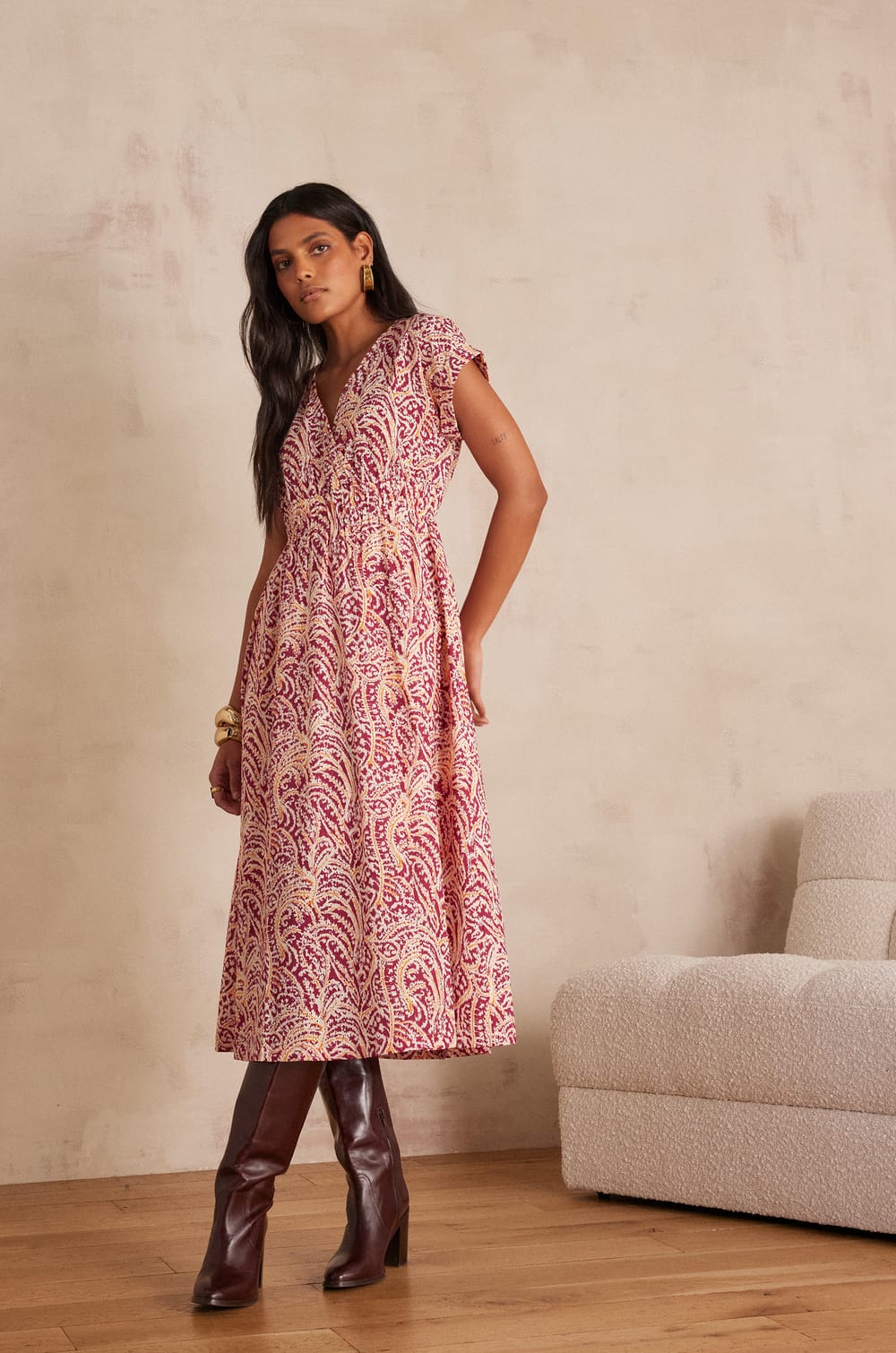 REVE cotton dress;${refinementColor}