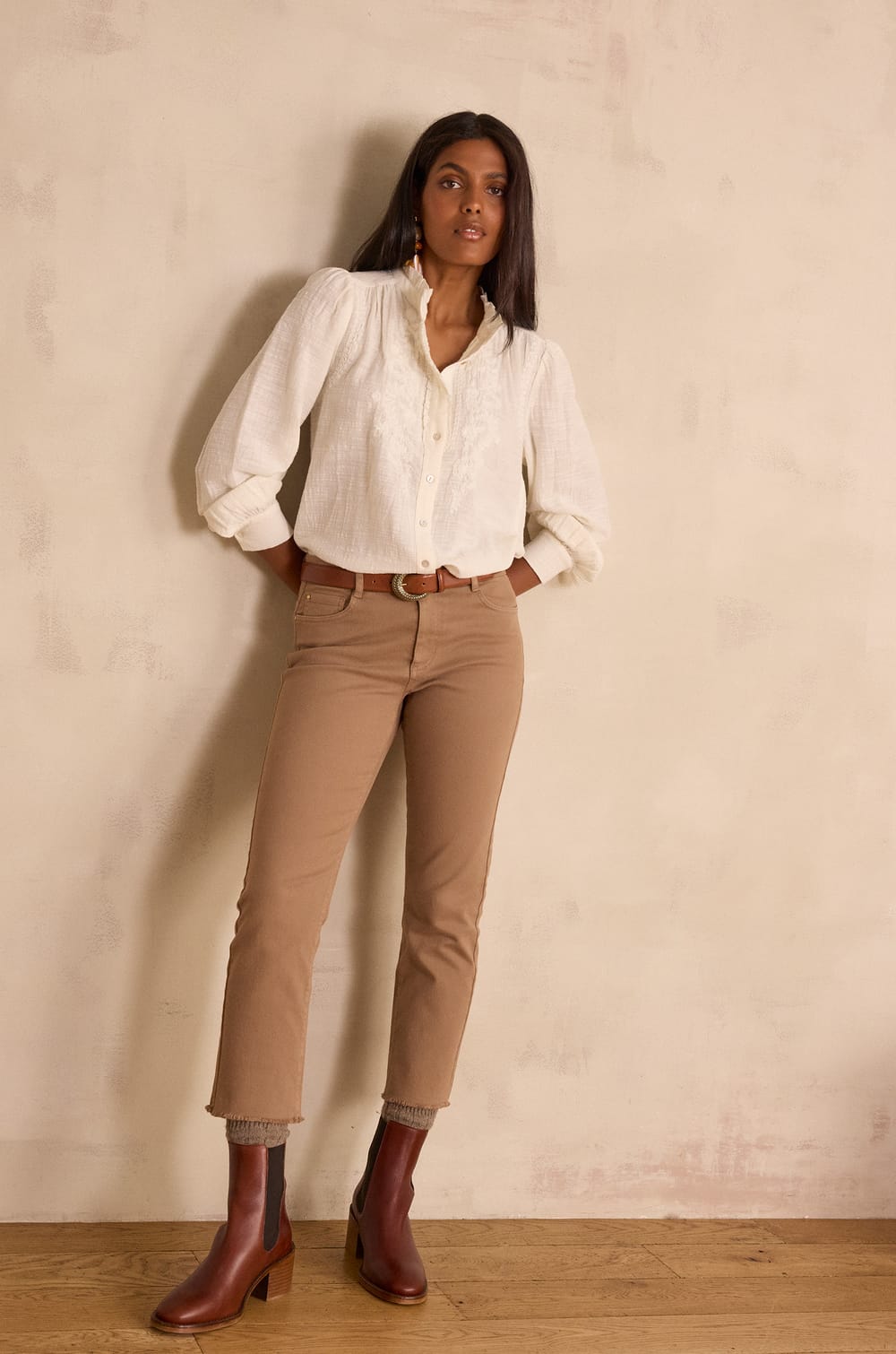 PATIENCE cotton jeans;${refinementColor}