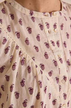 Blouse &agrave; imprim&eacute; Paisley DIA;${refinementColor}