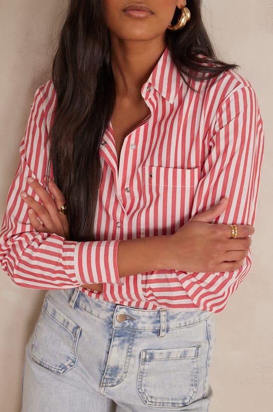 Chemise SAMY &agrave; rayures;${refinementColor}