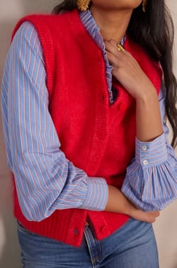 Gilet LOULOU en mohair;${refinementColor}