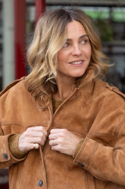 Leather suede jacket Maison 123 x Marine Vignes GASTON;${refinementColor}
